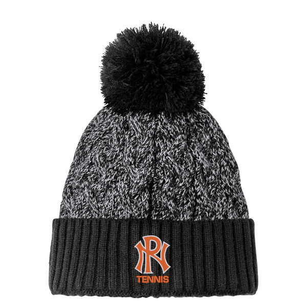 Marled Knit Pom Beanie Thumbnail