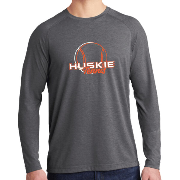 PosiCharge® Long Sleeve Tri-Blend Wicking Raglan Tee Thumbnail
